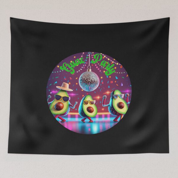 Item preview, Guac - Party : Avocado Disco Party designed and sold by HanaiPrint.