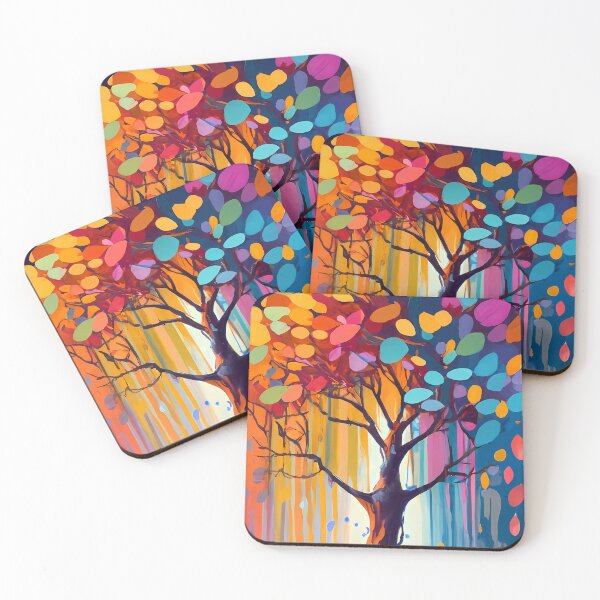 Item preview, Leafsong: A Drenched Autumn Fantasia - aquarell fall tree designed and sold by EmeraldeaDesign.