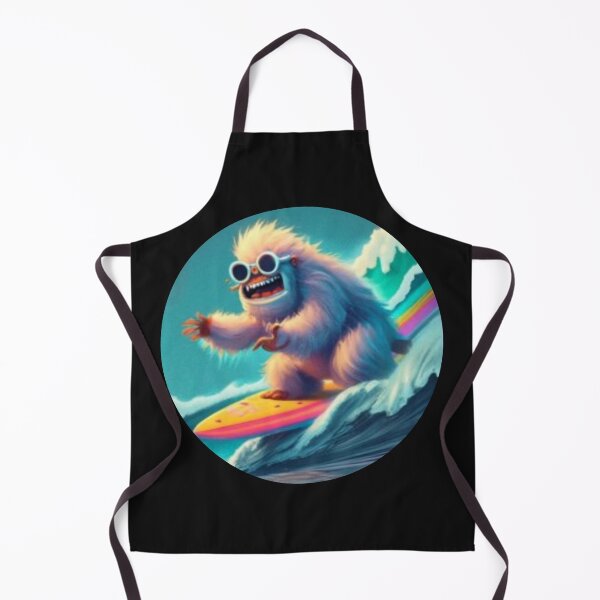 Item preview, Yeti surfing a rainbow wave. designed and sold by HanaiPrint.