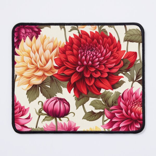 Item preview, Vintage Dahlia Flower Pattern designed and sold by Vindbult.
