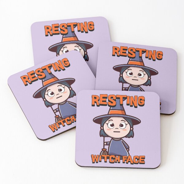 Item preview, Resting Witch Face! Cute Halloween Cartoon designed and sold by PMCreative.