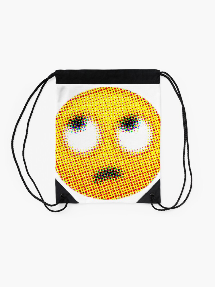 "Emoji: Bored (Face with Rolling Eyes)" Drawstring Bag by ...