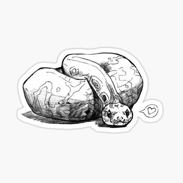 Python Loves You Sticker