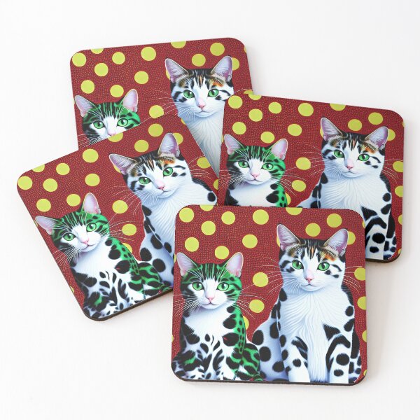 Item preview, Pop Art Spotty Cats designed and sold by GooGooPop.