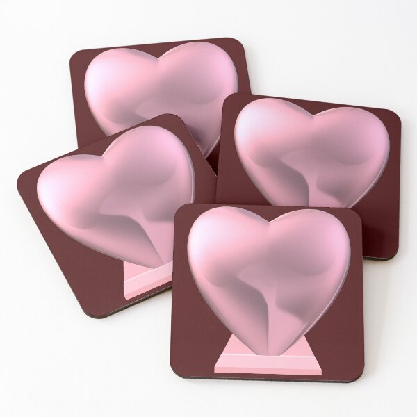 Item preview, 3d pink heart designed and sold by NAGNE.