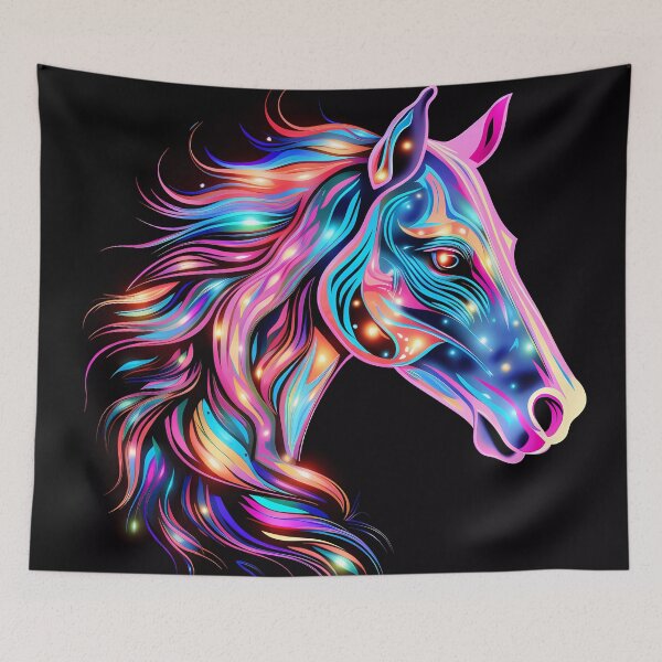 Item preview, “Phosphorescent Horse” designed and sold by Art-Vortex-fr.