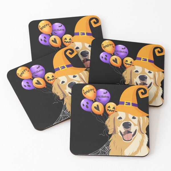 Item preview, Happy Halloween Golden Retriever designed and sold by Golden-Heaven.