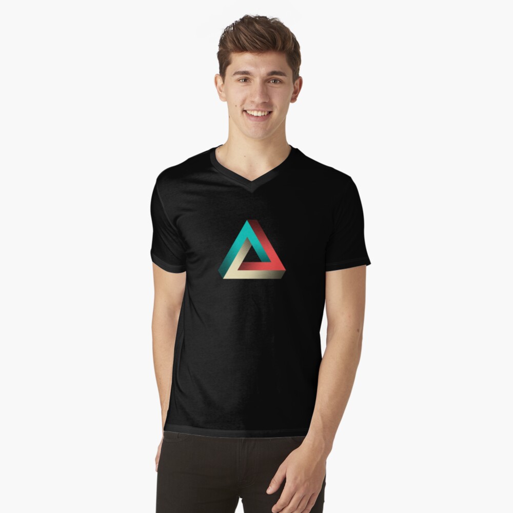 Vista previa del artículo con la obra «Camiseta de cuello en V», diseñado y vendido por SpikyHarold.