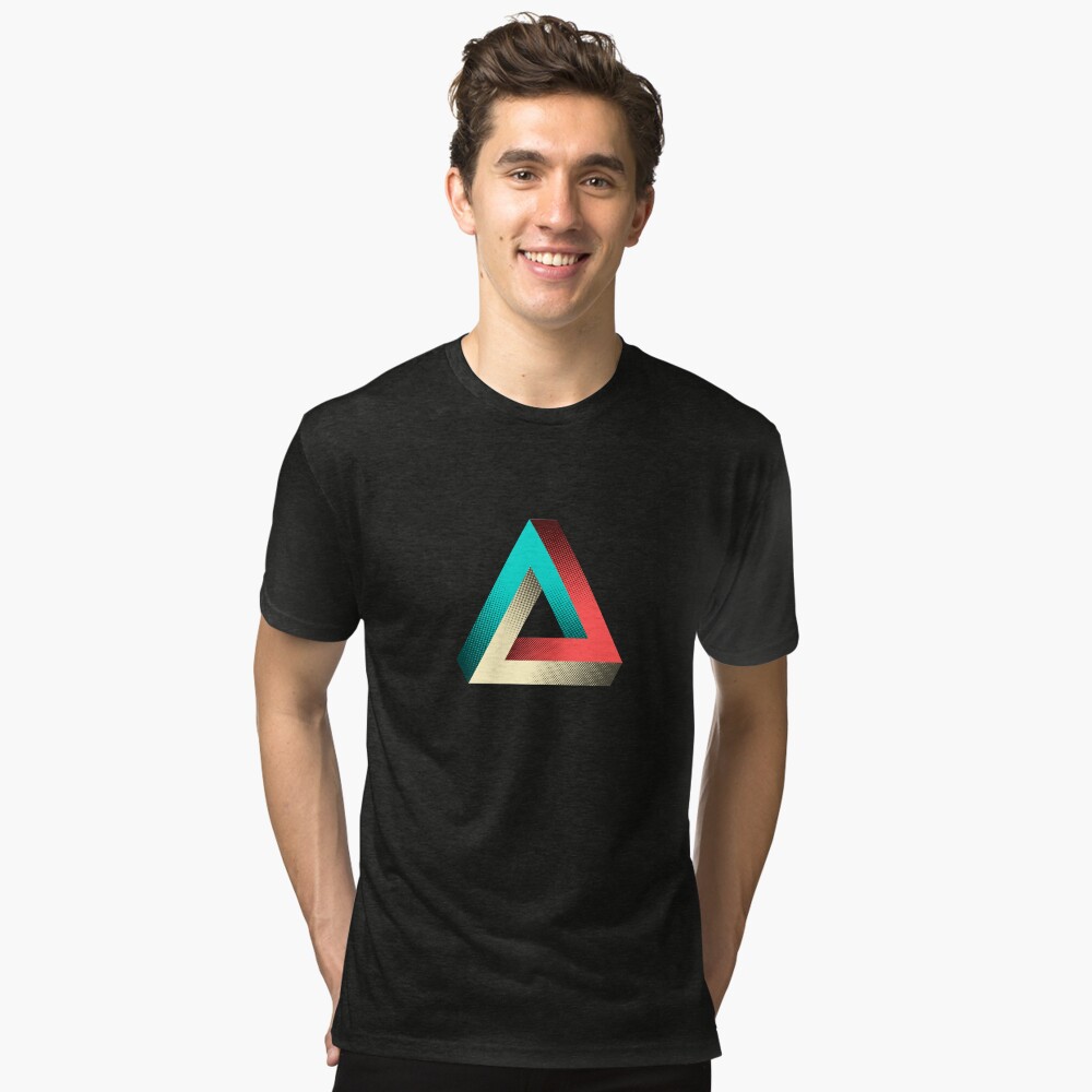 Vista previa del artículo con la obra «Camiseta de tejido mixto», diseñado y vendido por SpikyHarold.