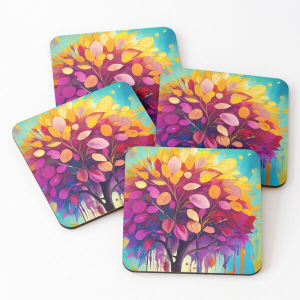 Item preview, Vivid Leaves in Aquarelle: The Canopy's Palette designed and sold by EmeraldeaDesign.
