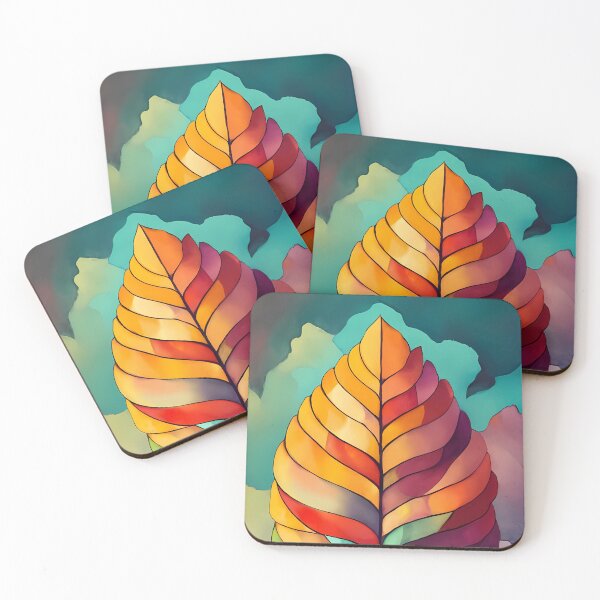 Item preview, Glassy Leaves: The Digital Canopy Artistry designed and sold by EmeraldeaDesign.