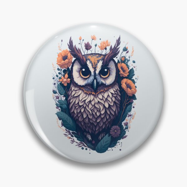 Item preview, Owl Blue And Orange, halloween,  designed and sold by TeyMank.
