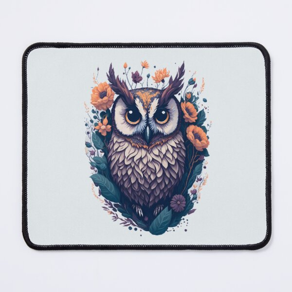 Item preview, Owl Blue And Orange, halloween, designed and sold by TeyMank.
