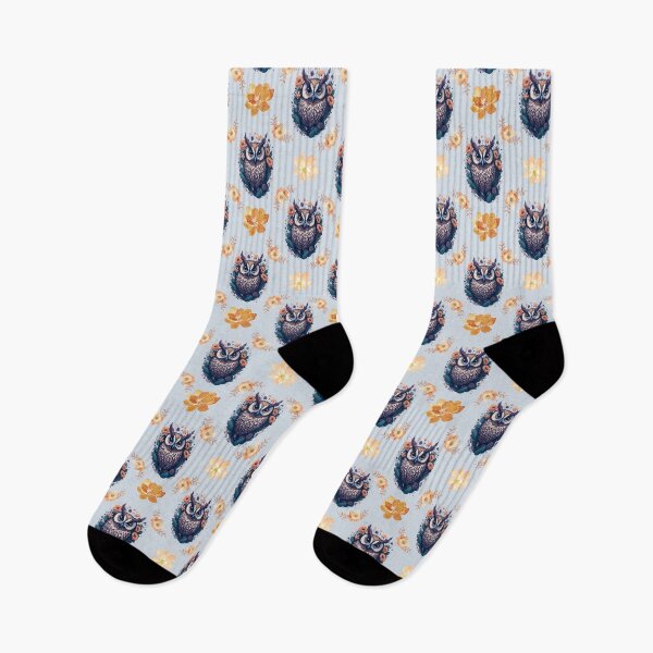 Item preview, Owl Blue And Orange, halloween,  designed and sold by TeyMank.