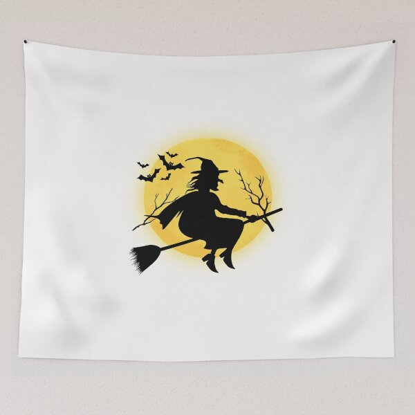 Item preview, Witch on a broom designed and sold by Remek-Design.