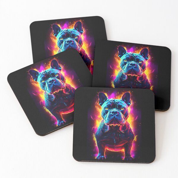 Item preview, “Canine in Neon Light” designed and sold by Art-Vortex-fr.