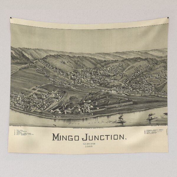 Item preview, Mingo Junction, Ohio (1899) designed and sold by allhistory.