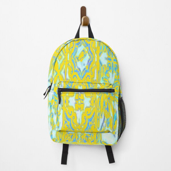 Item preview, YELLOW-BLUE VINTAGE PATTERN ABSTRACT ART designed and sold by sharlesart.
