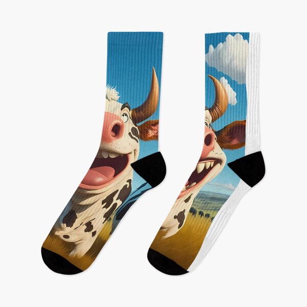 Item preview, Smiling 3D cartoon cute cows designed and sold by AleksKos.