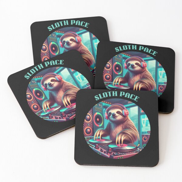 Item preview, Sloth DJ Dropping Beats At Sloth Pace designed and sold by HanaiPrint.