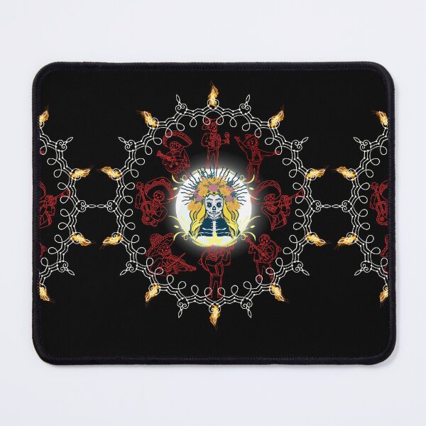 Item preview, Day of the dead celebration with musica and tequila red and black colors designed and sold by ariverde.