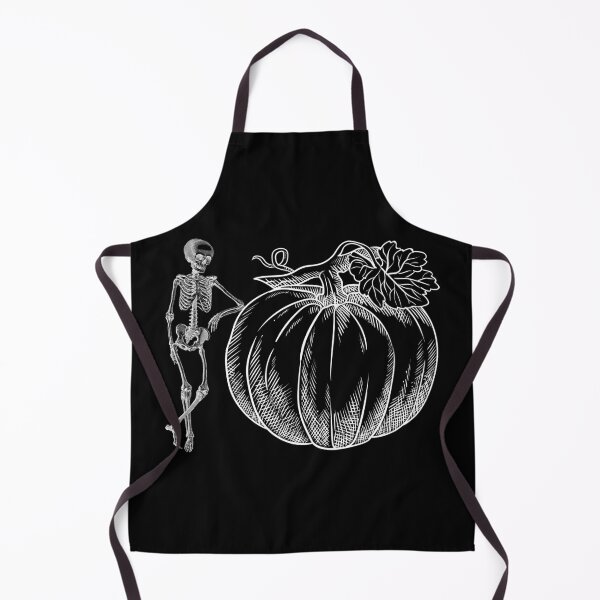 Item preview, Copy of Skeleton leaning on a pumpkin white sketch designed and sold by Remek-Design.