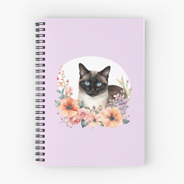 Item preview, Cat - Spring vibes - Lavander Floral Flowers designed and sold by kitscherland.