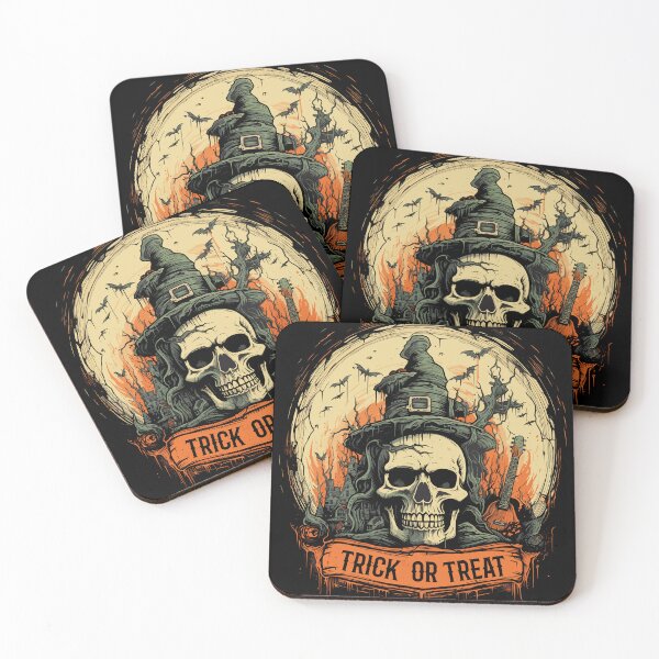 Item preview, Witchy Halloween Skull designed and sold by MAPDDesigns.