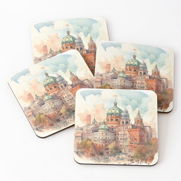 Item preview, Berlin Cathedral: Historical splendor in watercolor designed and sold by KatVik-Design.