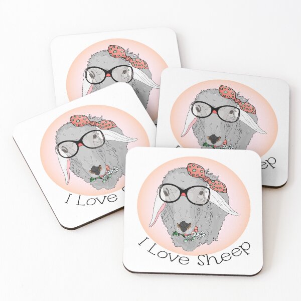 Item preview, I love sheep. Sheep with glasses. designed and sold by Anastasiia Yurevych.