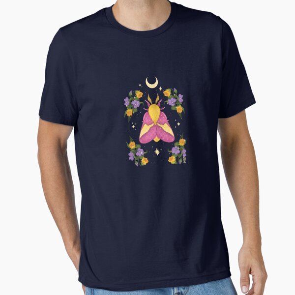 Vista previa del artículo con la obra «Rosy Maple Moth», diseñado y vendido por Shivegraphics.