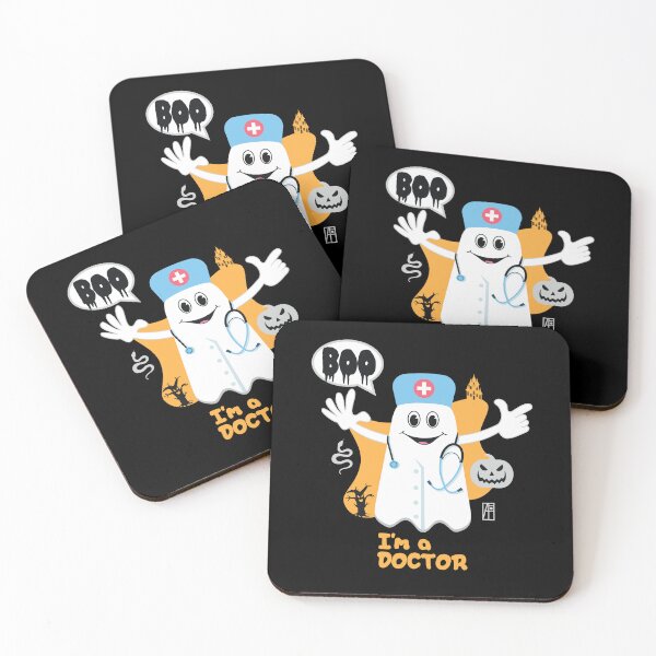 Item preview, BOO Doctor dressed as a GHOST - cute Halloween designed and sold by ArtProjectShop.