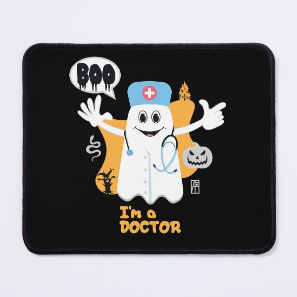 Item preview, BOO Doctor dressed as a GHOST - cute Halloween designed and sold by ArtProjectShop.
