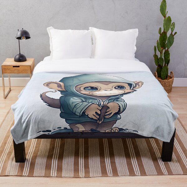 Item preview, Monkey Watercolor, cute, animal, cartoon, kids, children, fun, beautiful designed and sold by Cyber Kids.