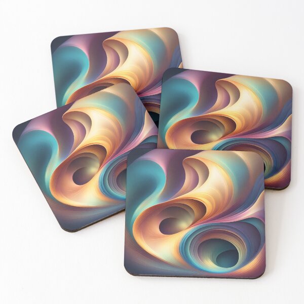 Item preview, Multicolored abstract swirls designed and sold by studio468.