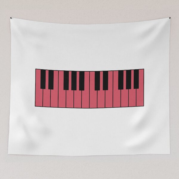 Item preview, Piano keyboard pink-red designed and sold by Inspirationmotivation.