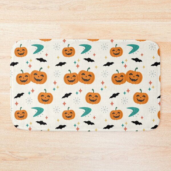 Item preview, Halloween Mid Century Pumpkins Pattern designed and sold by trdstudio.
