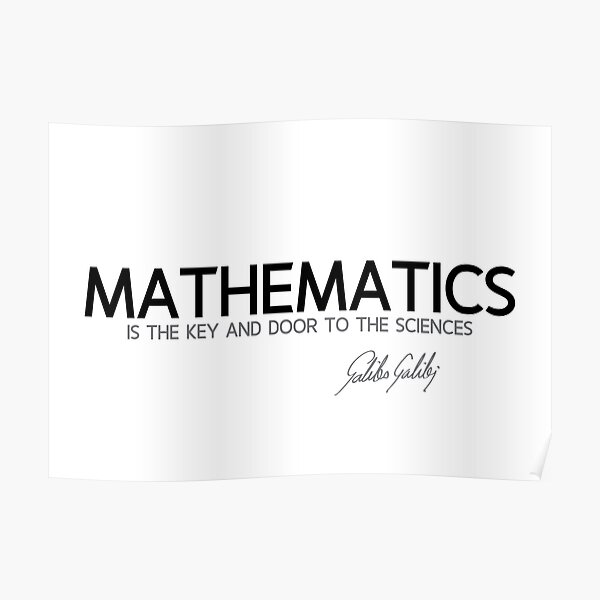 mathematics - galileo galilei Poster