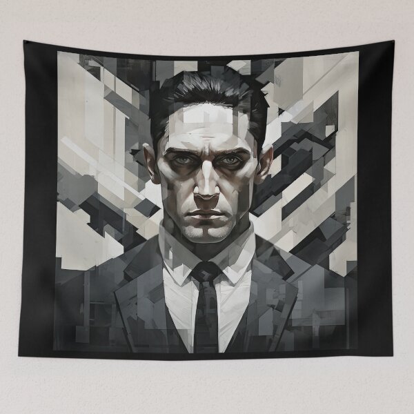 Item preview, Haunting Zombie Portrait Bauhaus Art designed and sold by ArtificialGenes.