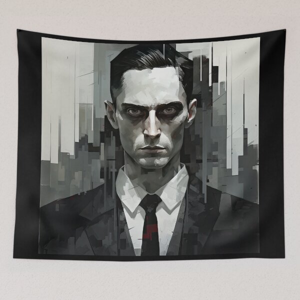 Item preview, Haunting Zombie Portrait Bauhaus Art designed and sold by ArtificialGenes.