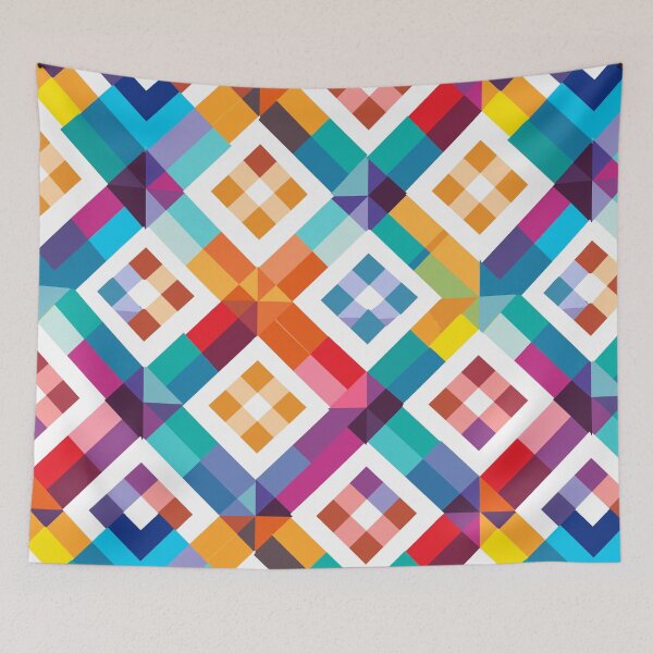 Item preview, Geometric Colorful Seamless Tile Pattern designed and sold by alacaz.