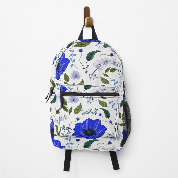 Item preview, Anemones and orchids in royal blue by Béatrice Bisiaux designed and sold by BEATRICE BISIAUX.