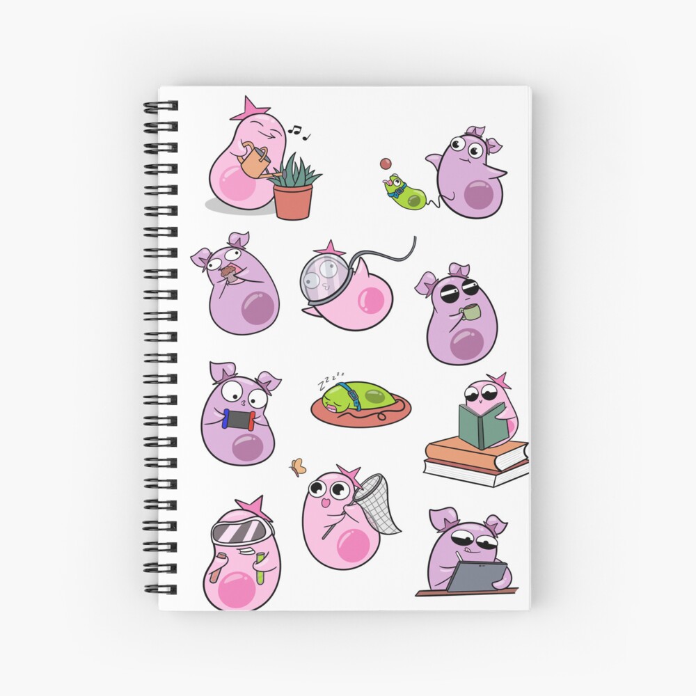 Item preview, Spiral Notebook designed and sold by amoebasisters.