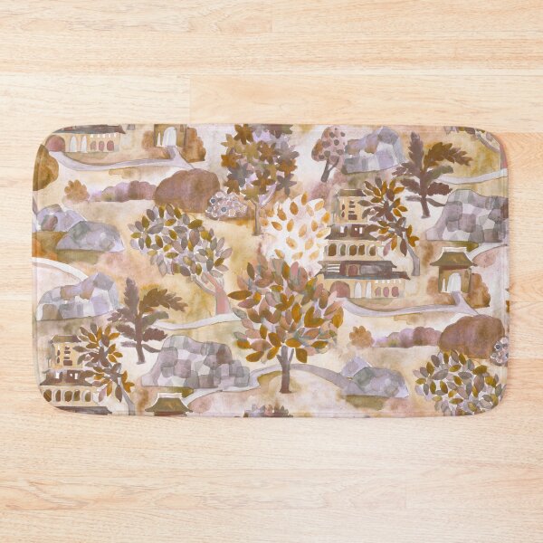 Item preview, Jungle temple fall designed and sold by Alessandro Remo Mazzoni Remotextiles.