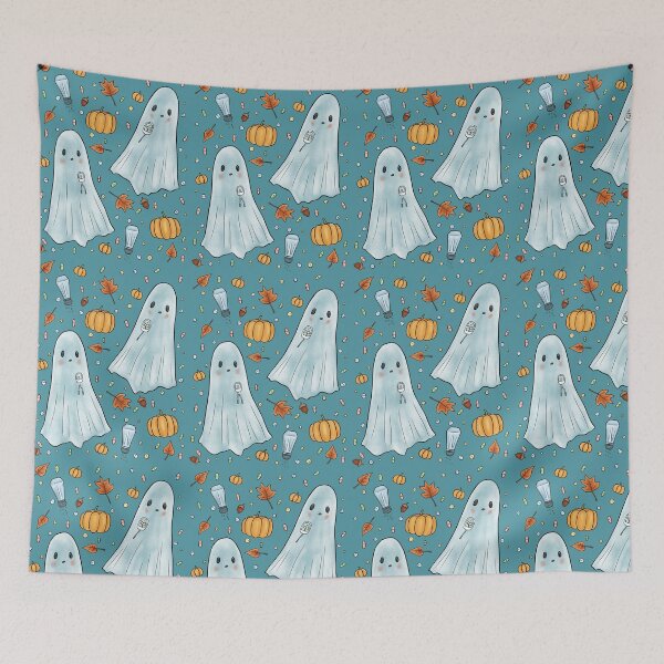 Item preview, Dysautonomia Awareness Fall Ghosts (no words) designed and sold by misslovelymess.
