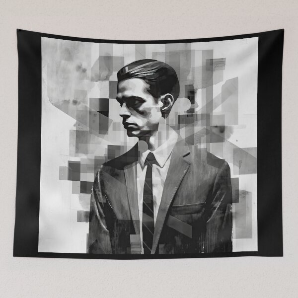 Item preview, Haunting Zombie Portrait Bauhaus Art designed and sold by ArtificialGenes.