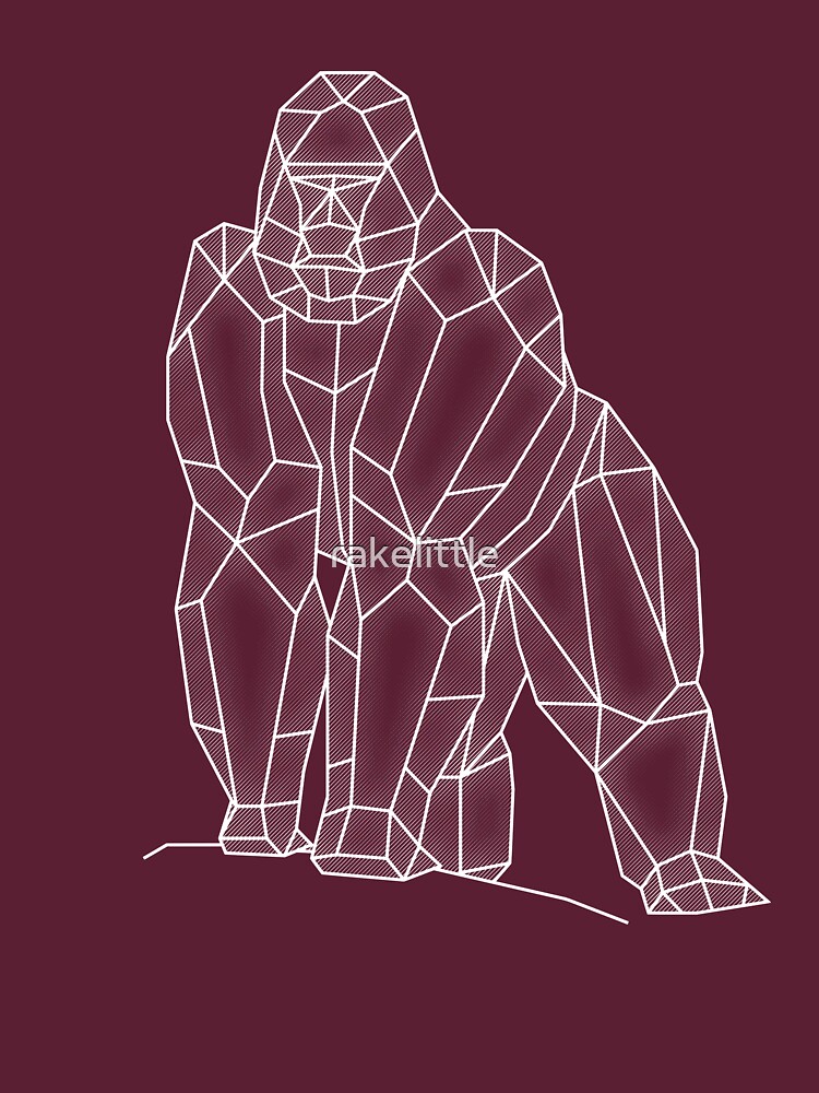 "Geometric Gorilla" Tshirt for Sale by rakelittle Redbubble