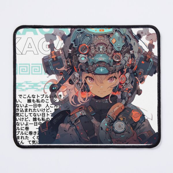 Item preview, Mecha blue kaga anime girl designed and sold by karpuz-design.