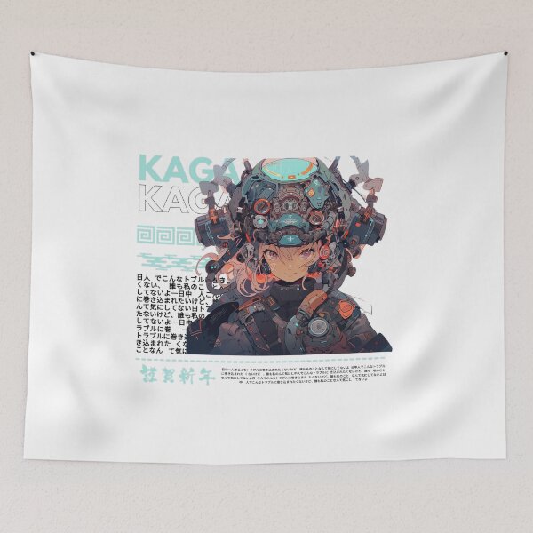 Item preview, Mecha blue kaga anime girl designed and sold by karpuz-design.