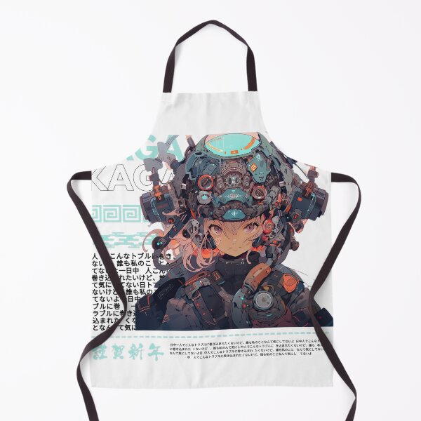 Item preview, Mecha blue kaga anime girl designed and sold by karpuz-design.